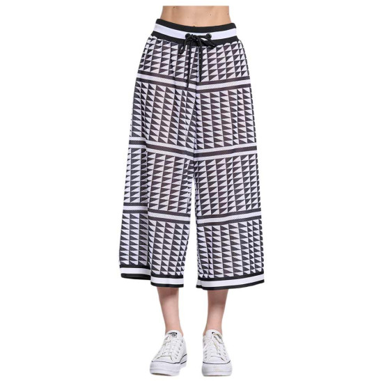 Bodytalk Γυναικείο παντελόνι Wide Leg Perforated 7/8 Pants